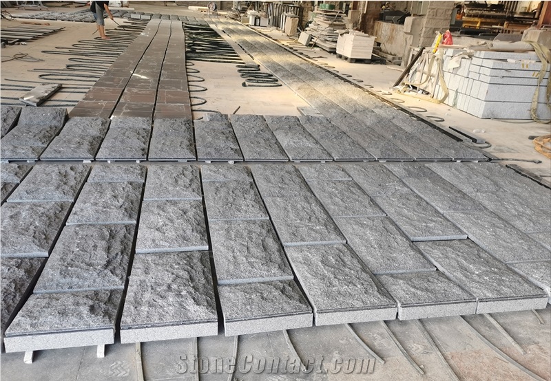 China Hainan G654 Black Granite Split Wall Covering Tiles